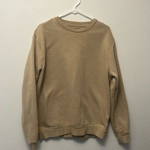 Tan colored crewneck